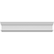 Ekena Millwork 136" Bottom Width x 137 1/2" Top Width x 4 5/8"H x 1 1/8"P Holmdel Crosshead CRH05X136HO - alternate 1